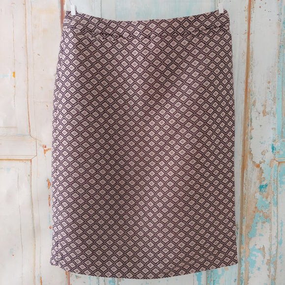 Halogen lined textured faux pocket zipper back pencil skirt/OP/soft rose & black - Picture 1 of 8